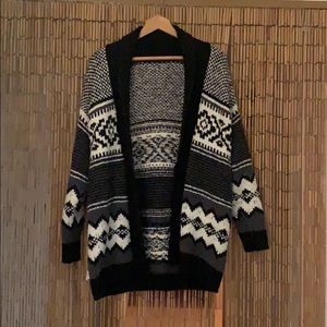 Free People cardigan sweater with belt.